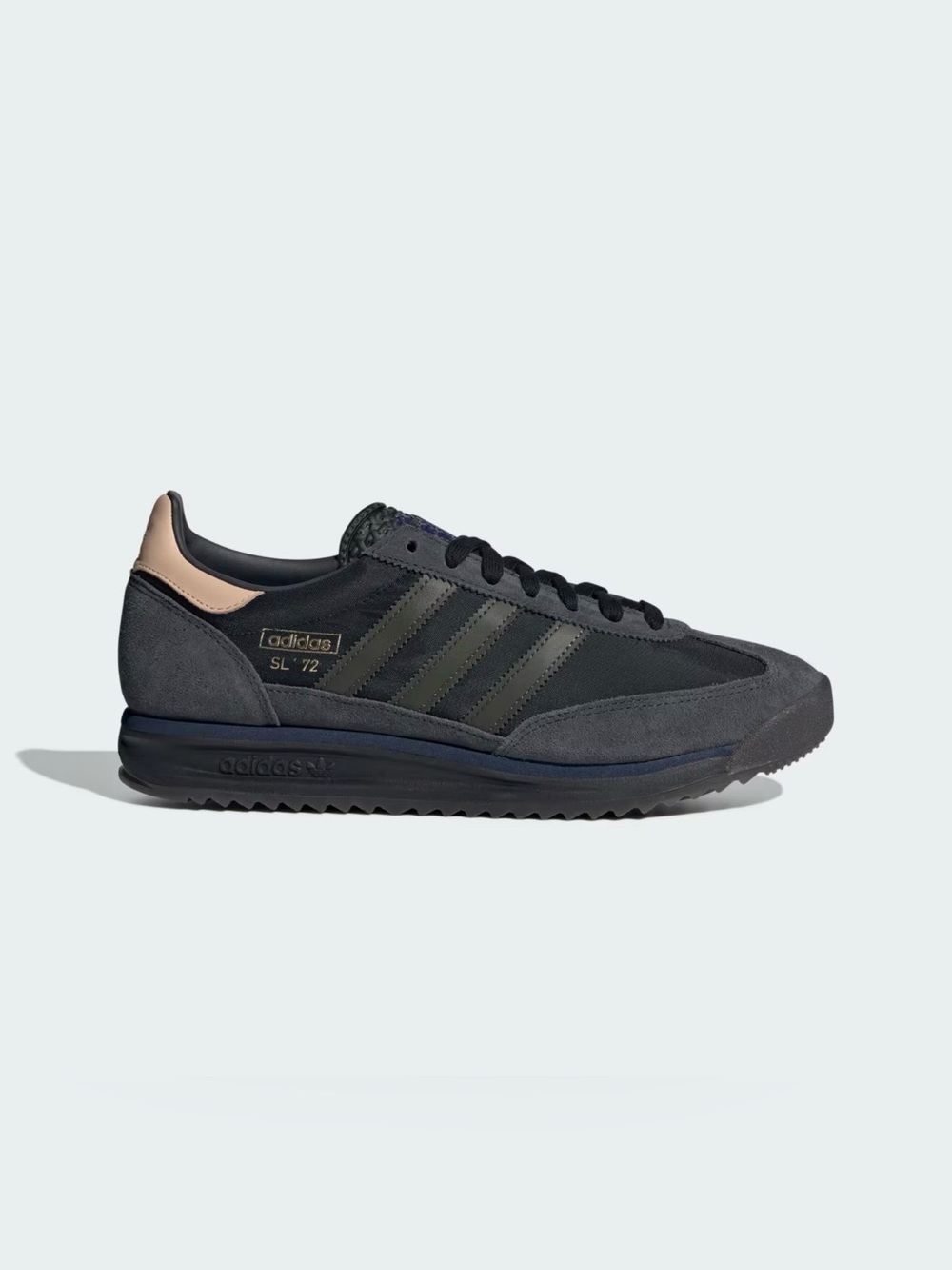 Men's adidas SL72 RS Core Black Shadow Olive Night Indigo - IG4646 Size 12